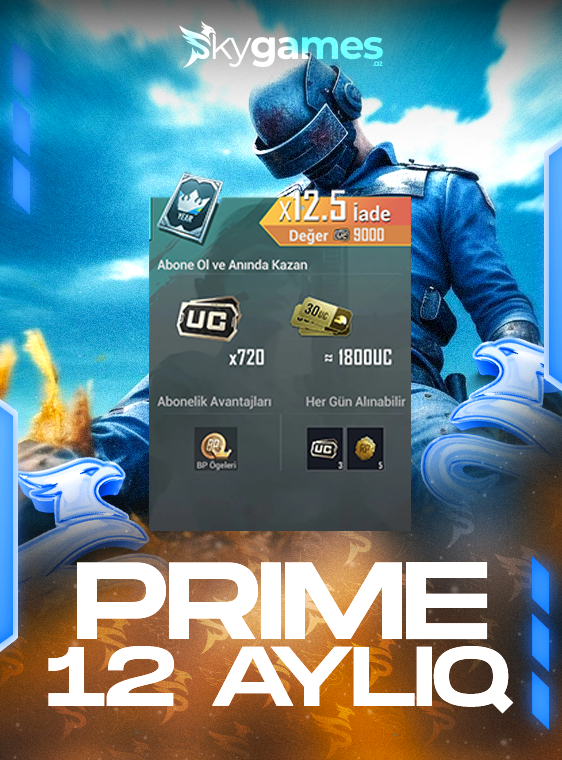 PUBG Mobile Prime 12 Aylıq