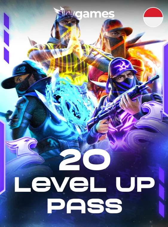 Free Fire 20 Level Up Pass Indoneziya