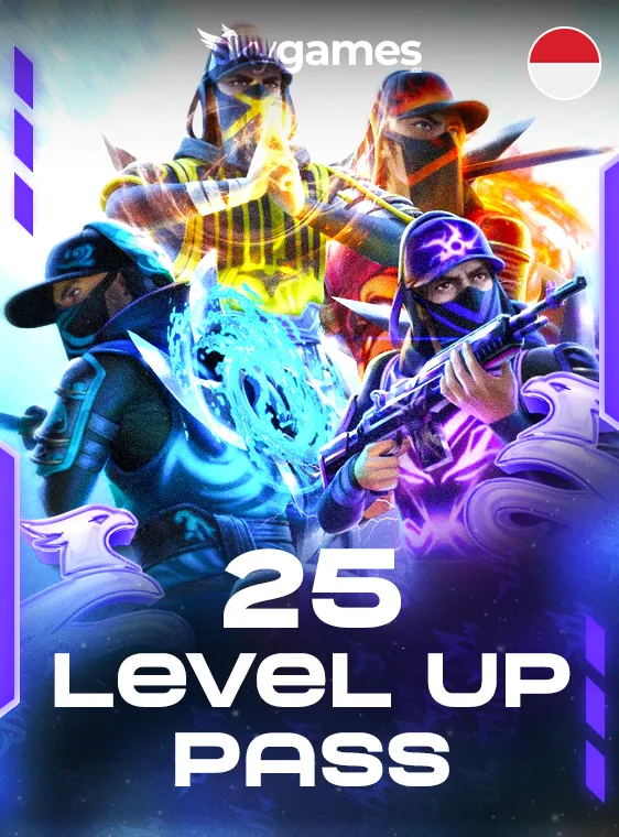 Free Fire 25 Level Up Pass Indoneziya