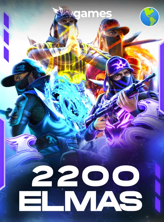 Free Fire 2200 Elmas LATAM